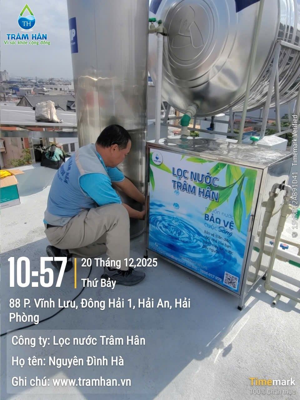 Kỹ thuật viên đấu nối hệ heatpump – Đông Hải