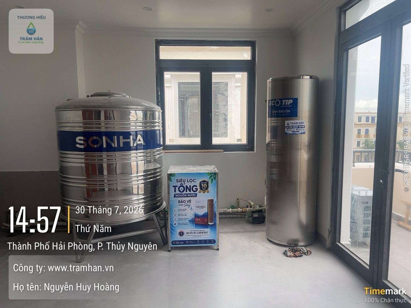 Heatpump EcoTip và Siêu lọc tổng Hikarix – Thủy Nguyên