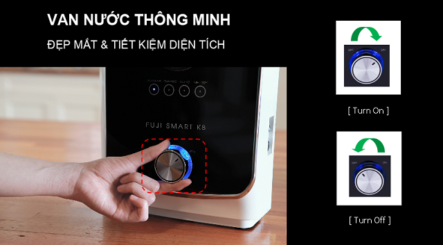 Máy điện giải tạo Ion Kiềm Fuji Smart K8 7 tấm điện cực sản xuất Nhật tại Bản